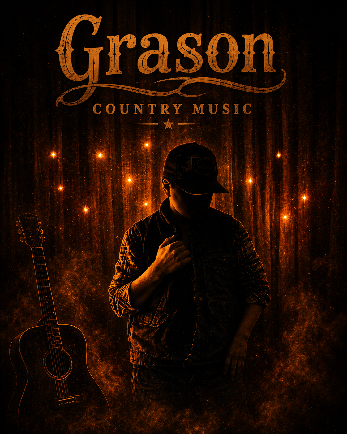Grason Country Music - Poster (12x6)